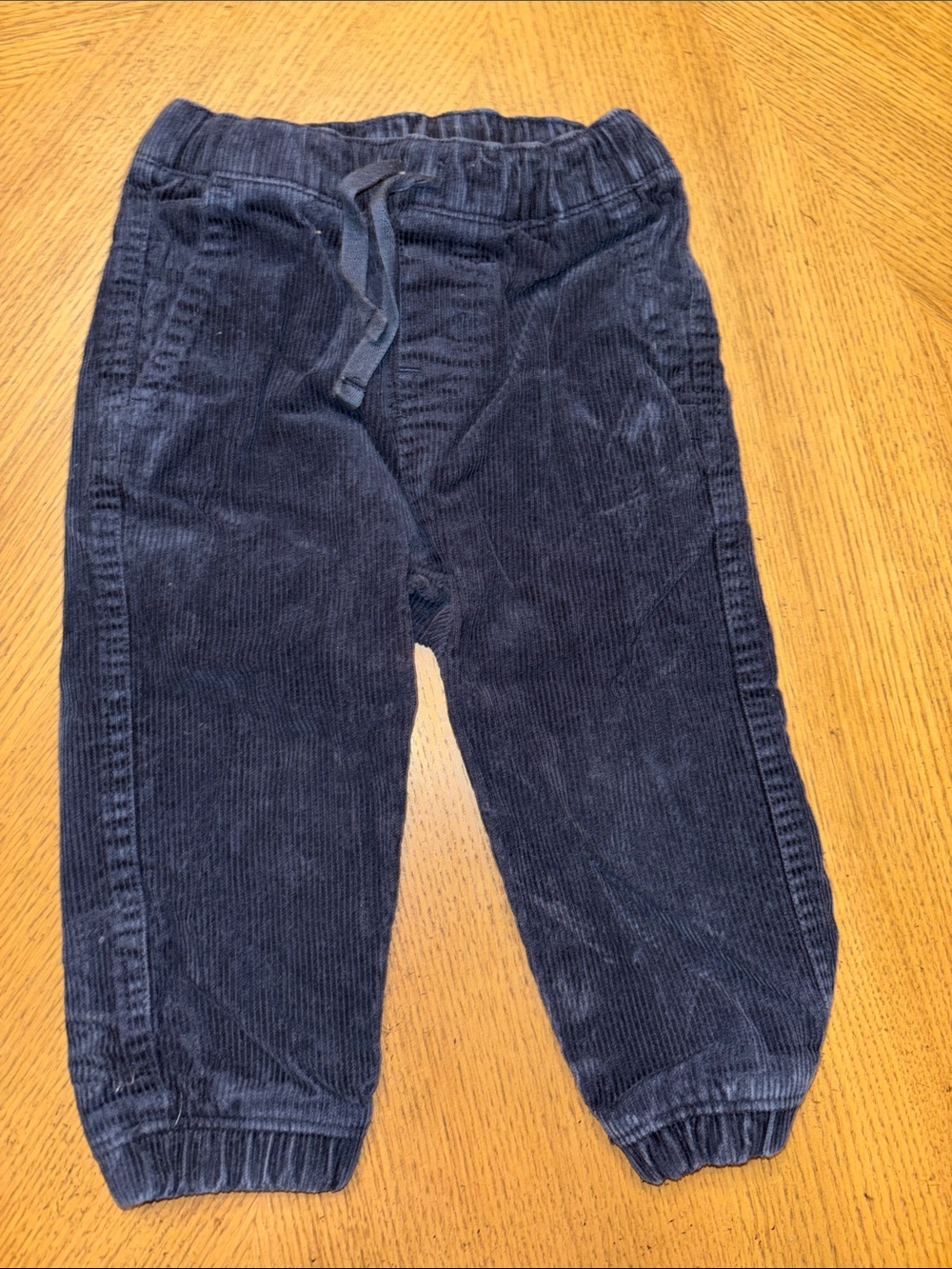 Tea Collection Navy Corduroy Pull-On Pants working drawstring 💁‍♀️